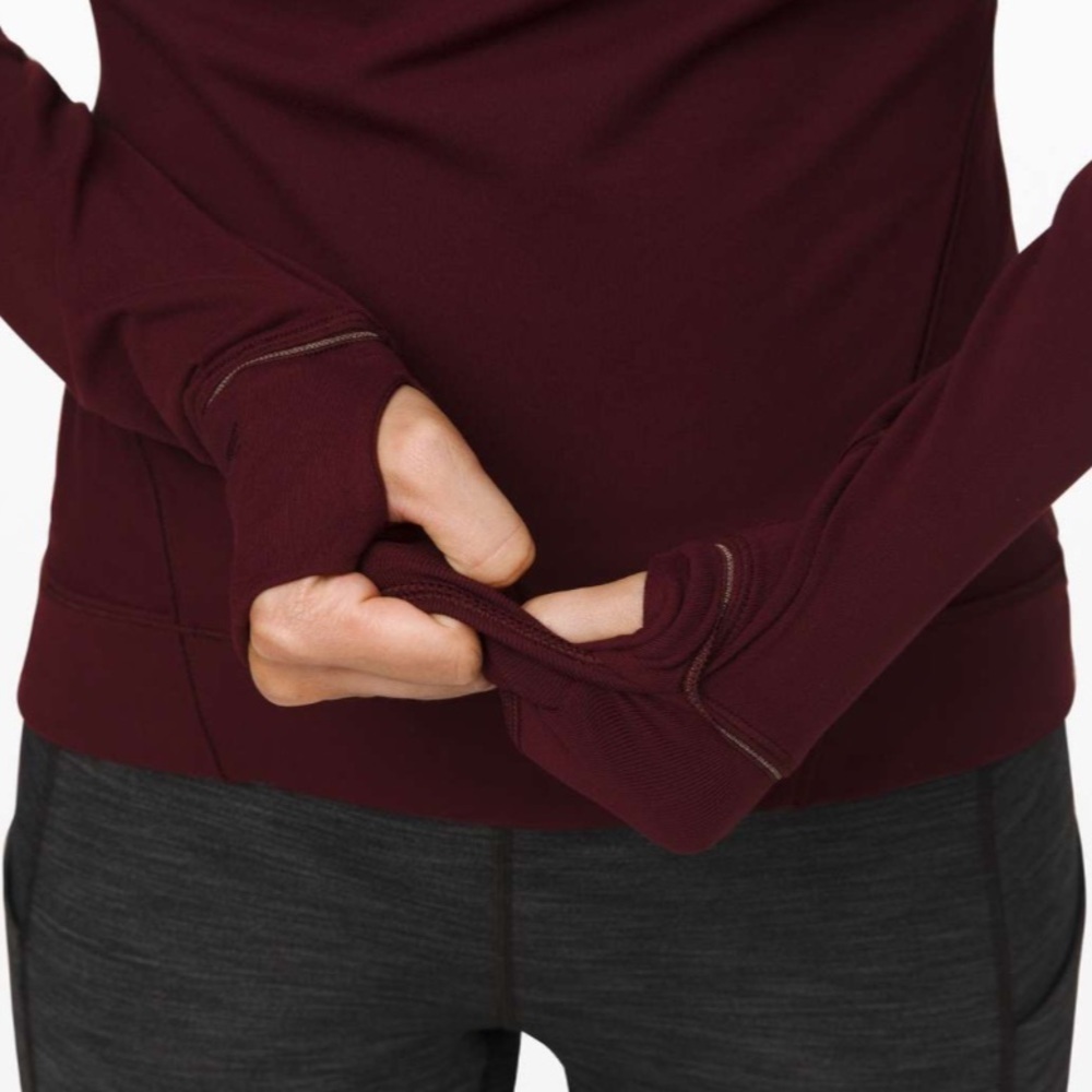 Lululemon Outrun the Elements 1/2 Zip Garnet - Picture 4 of 11